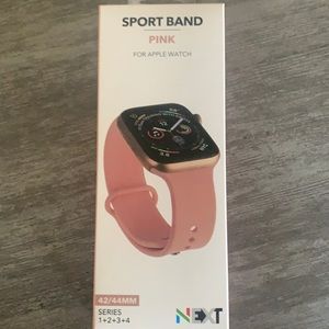 NEW NEXT pink sport band for apple watch